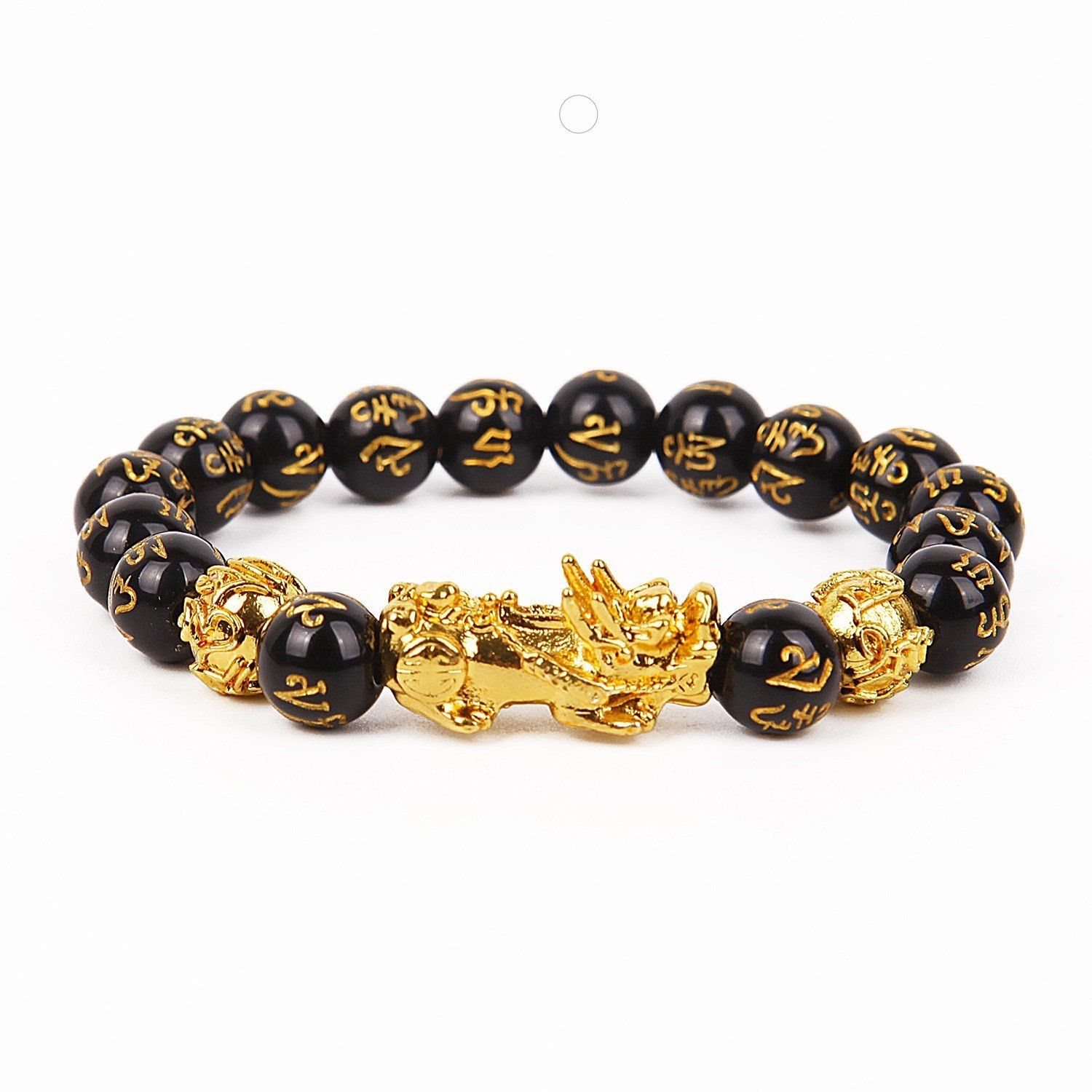 Bijoux Feng Shui | Bracelet en Obsidienne Noire Feng Shui